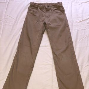 Khaki straight leg jeans